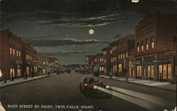 Main Street by Night Postcard