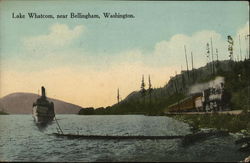 Lake Whatcom, near Bellingham Washington Postcard Postcard Postcard