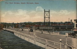 The New Bridge South Norwalk, CT Postcard Postcard Postcard