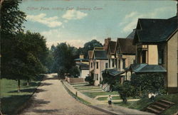 Clifton Place, looking East Danbury, CT Postcard Postcard Postcard