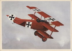 Fokker DR-1, flown by the "Red Baron" during World War I Aircraft Postcard Postcard Postcard