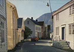 Village Street Scene Laerdal, Norway Postcard Postcard Postcard