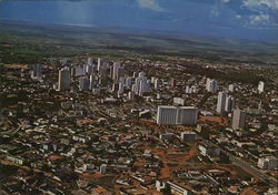 Aerial View of City Goiania, Brazil Postcard Postcard Postcard