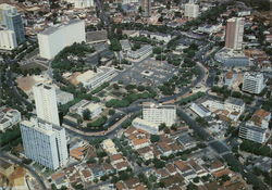 Aerial View of the Civic Square Goiania, Brazil Postcard Postcard Postcard