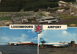 Luxembourg Airport Postcard