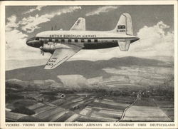 Vickers-Viking British European Airways Aircraft Postcard Postcard Postcard