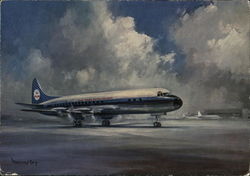 KLM's Lockheed Pro-Jet Electra Aircraft Postcard Postcard Postcard