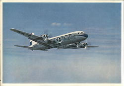 KLM Douglas DC-6 B Aircraft Postcard Postcard Postcard