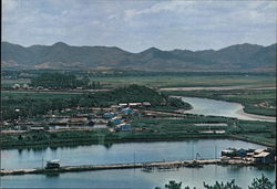 The Shumchum River viewed from a hill at Lukmachow Hong Kong China Postcard Postcard Postcard