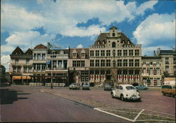 Markt met Stadhuis Postcard