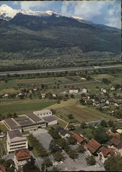 Aerial View of Collegium Marianum Vaduz, Liechtenstein Postcard Postcard Postcard