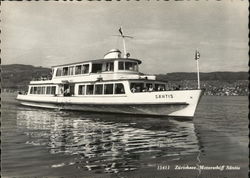 Motorschiff Santis on Lake Zürich Postcard