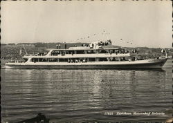 Lake Zurich - ship Helvetia Switzerland Postcard Postcard Postcard