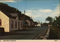 Main Street - Sandhead Scotland Postcard Postcard Postcard