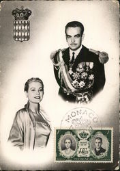 Princess Grace Kelly and Prince Rainier III Monaco Postcard Postcard Postcard