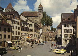 Hauptplatz mit Schloss Rapperswil, Switzerland Postcard Postcard Postcard