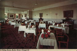 Dining Room, Eccles Hotel Postcard