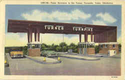 Tulsa Entrance To The Turner Turnpike Postcard