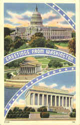 Greetings From Washington Postcard