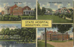 State Hospital Middletown Connecticut Postcard Postcard