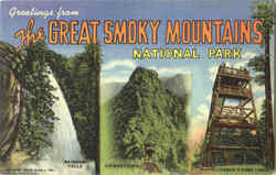 Greetings From Great Smoky Mountains National Park North Carolina Postcard Postcard