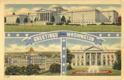 Greetings From Washington DC Postcard