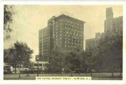 The Hotel Robert Treat Newark, NJ Postcard Postcard