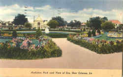 Audubon Park And View Of Zoo New Orleans, LA Postcard Postcard