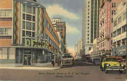 Flagler Street At N. E. , 3rd Avenue Miami, FL Postcard Postcard