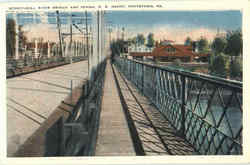 Schuylkili River Bridge And Penna R. R. Depot Postcard