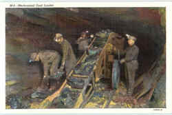 Mechanical Coal Loader Mining Postcard Postcard