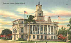 City Hall Coral Gables, FL Postcard Postcard