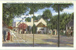 Shuffleboard Courts , Mirror Lake Postcard