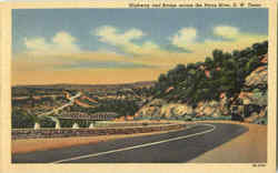 Highway And Bridge Across The Pecos River Texas Postcard Postcard