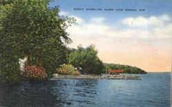 Scenic Shoreline Along Lake Geneva Wisconsin Postcard Postcard