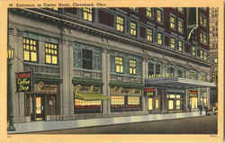 Entrance To Carter Hotel Postcard