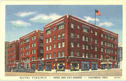 Hotel Virginia, Third And Gay Streets Columbus, OH Postcard Postcard