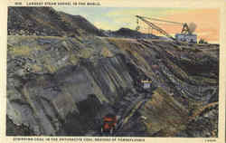 Largest Steam Shovel In The World Postcard