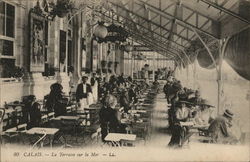 La Terrasse sur la Mer Calais, France Postcard Postcard