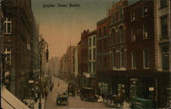 Grafton Street Dublin, Ireland Postcard Postcard