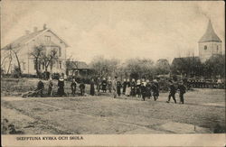 Skepptuna Church and School Postcard