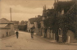 Village Street Scene Postcard