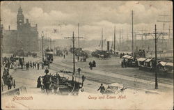 Quay and Town Hall Yarmouth, England Postcard Postcard