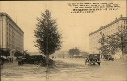 View of Imperial Palace from Street Visited by Crown Prince Postcard