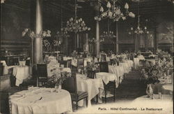 Hotel Continental - Restaurant Postcard