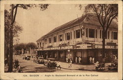 Corner of Boulevard Bonnard et Rue Catinat Saigon, Vietnam Southeast Asia Postcard Postcard