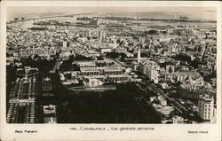 Aerial View of City Casablanca, Morocco Africa Postcard Postcard