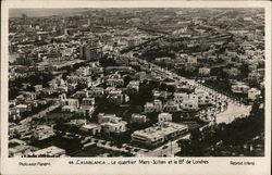 Le Quartier Mers - Sultan et le Bd. de Lourdes Postcard