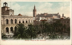 Plaza de San Fernando Sevilla, Spain Postcard Postcard Postcard