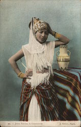 Young woman from Constantine Postcard